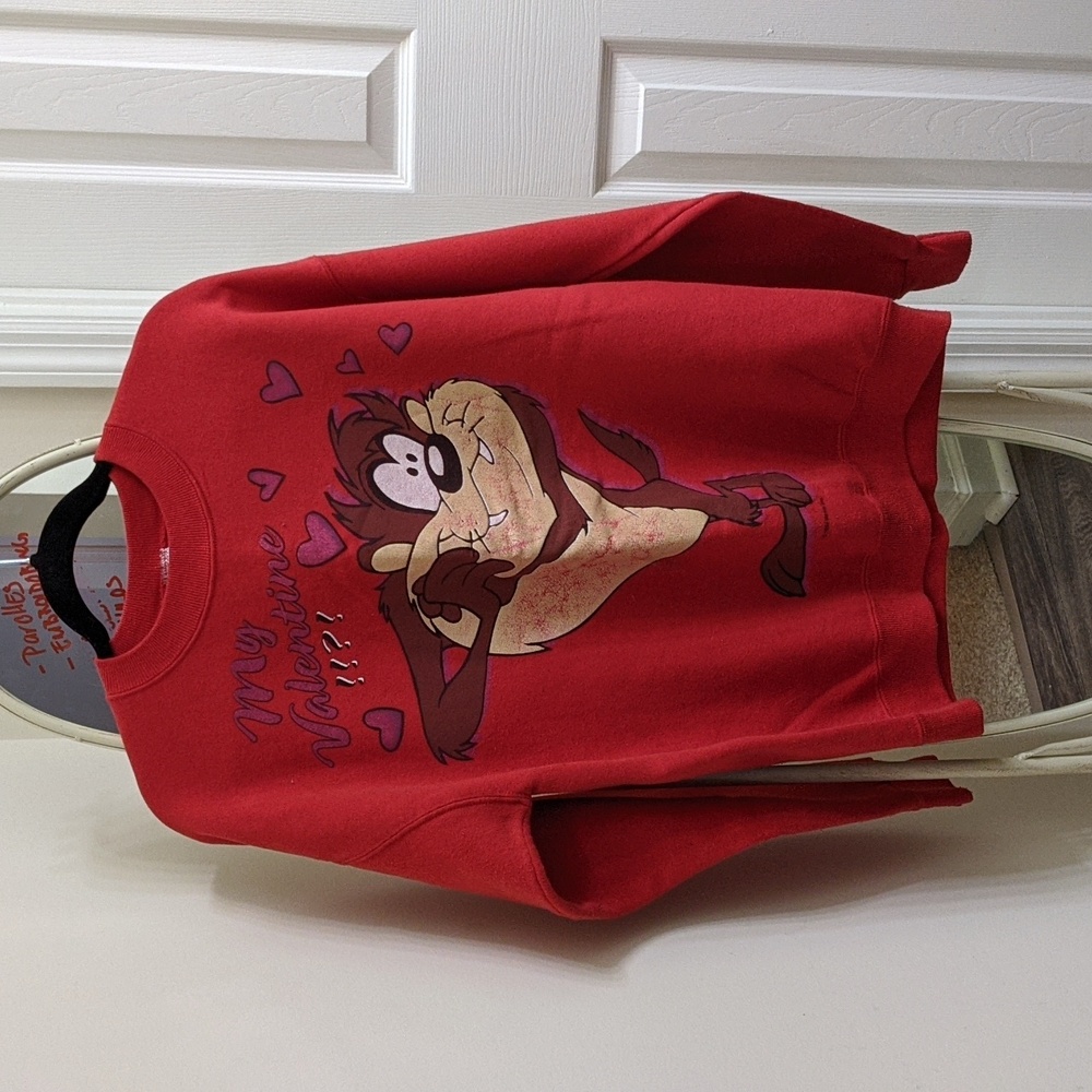 Tasmanian Devil My Valentine Red Sweatshirt